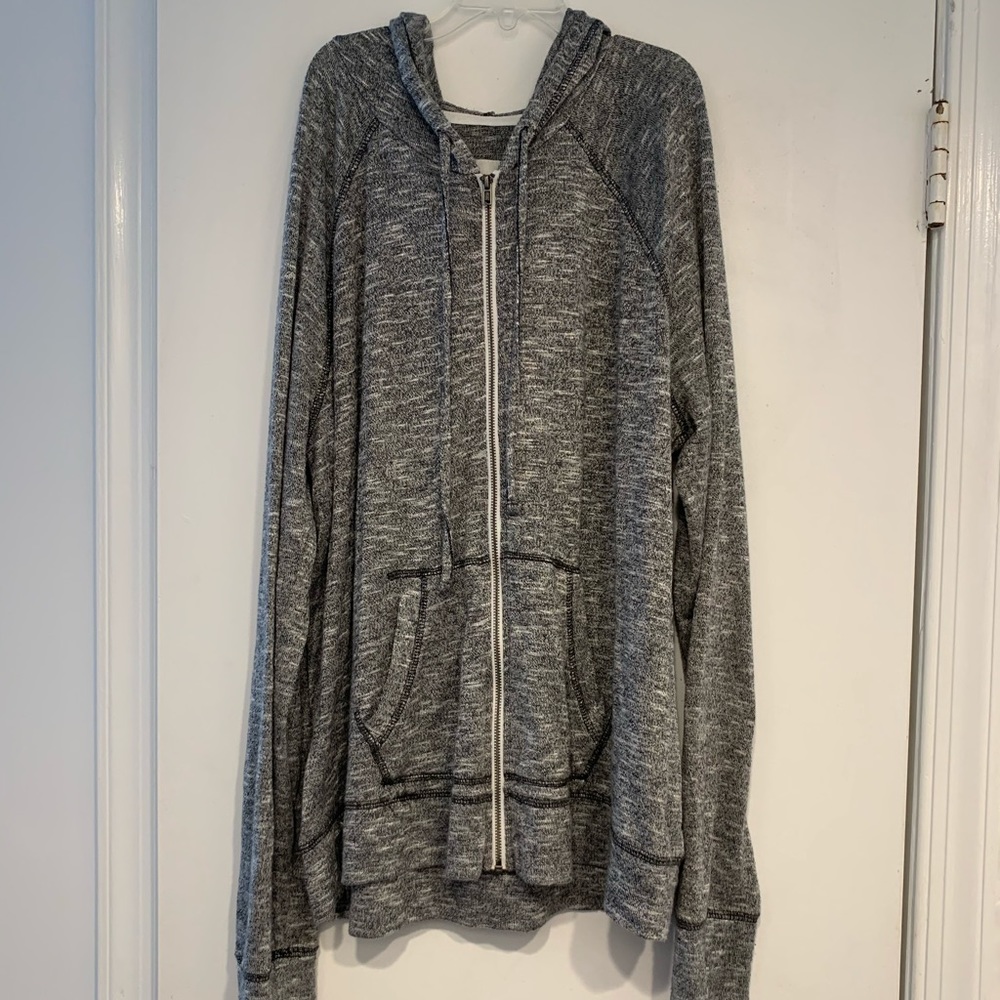 Gray Zip Up Hoodie